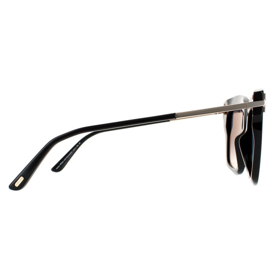 Tom Ford zonnebril Dasha FT0822 01D Glansende zwarte rookgradiënt gepolariseerd - Image 4