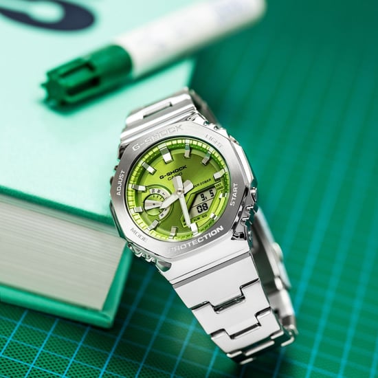 Casio G-shock Heren Silver Watch GM-2110D-3AER - Image 5