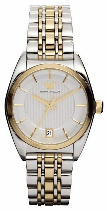 Emporio Armani Dameshorloge Kwarts Zilver & Goud - Image 1
