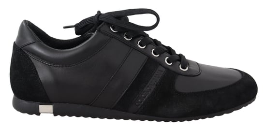 Dolce & Gabbana Heren Zwarte Logo Leren Casual Sneakers Schoenen - Image 1
