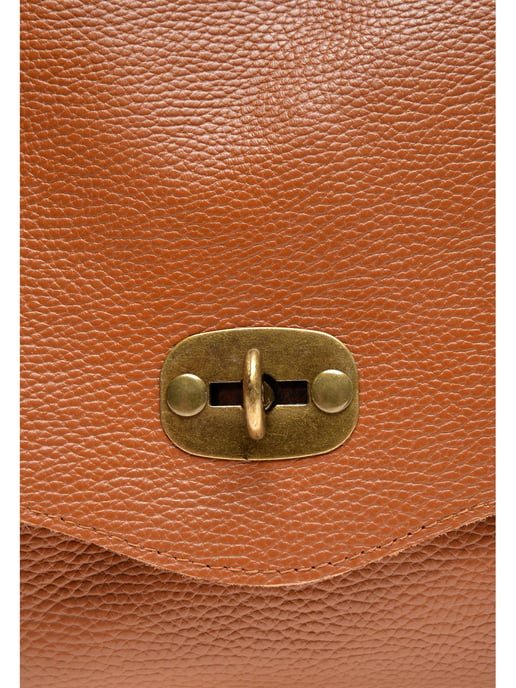 Anna Luchini SS22 AL 1766 Bruin Rundleer Tas - Image 3