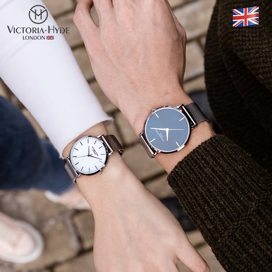 VICTORIA HYDE Couple Horloges Geschenkset Zilver - Image 4