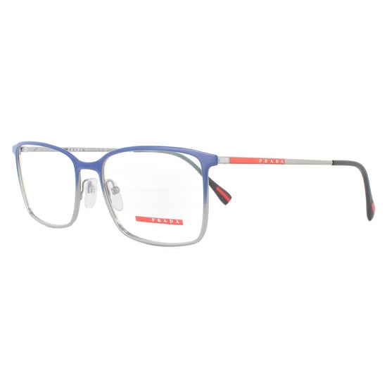 Prada Sport Rectangular Top Blue Gradient Gunmetal Mens  Glasses Frames