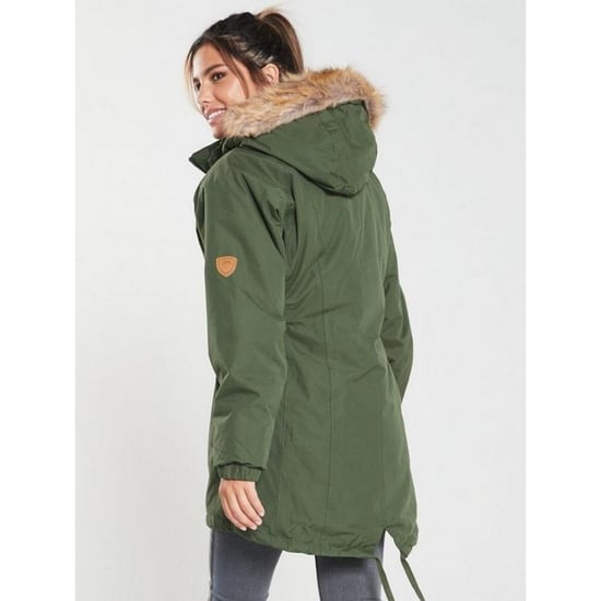 Trespass - Dames Celebrity Geïsoleerd Extra Lange Parka Jas (Mos groen) - Image 2