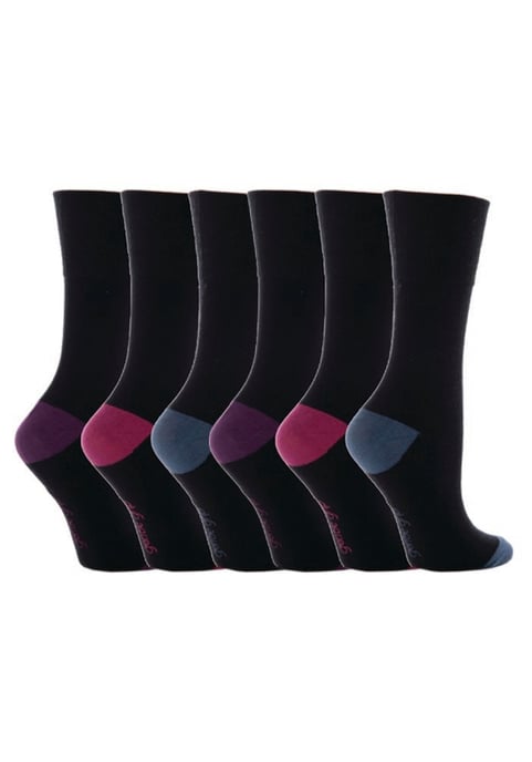 6 paar sokken zonder elastiek damessokken met zachte grip - GG11 - Image 1