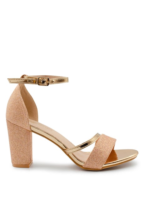 Wheres That From Womens 'Ella' Mid High Block Heel Sandals With Ankle Strap