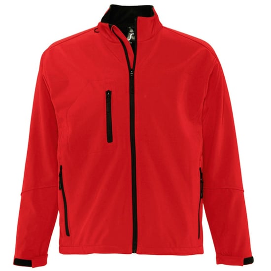 SOLS Heren Relax Soft Shell Jacket (ademend, winddicht en waterbestendig) (Rood) - Image 1