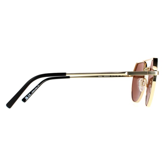 Serengeti Aviator Unisex Shiny Light Gold Saturn Drivers Gold Polarized Shelby