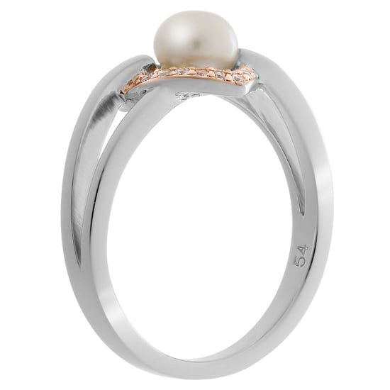 Orphelia Dames 925 Zilveren Ring - Zilver/Roze ZR-7233 - Image 3