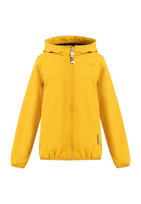 Schmuddelwedda Softshell blouson - gerecycled materiaal Meisje mosterd - Image 1