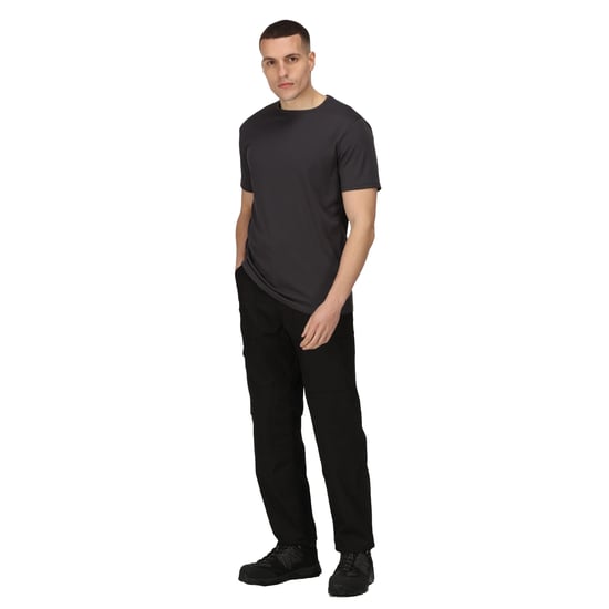 Regatta Mens Pro Reflective Moisture Wicking T-Shirt (Seal Grey)