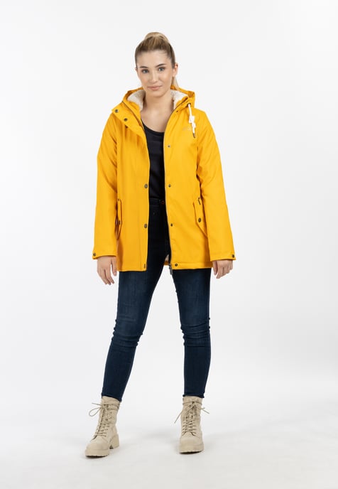 ICEBOUND Regenjas met teddy voering Dames zonnig geel - Image 2