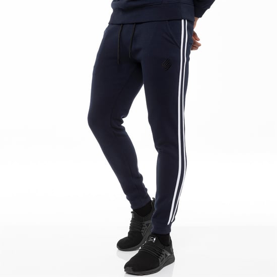 Heren Navy Tracksuit Joggers| Enzo Designer Menswear - Image 3