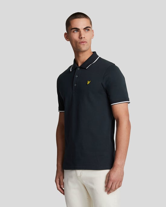 Lyle & Scott Tipped Polo Shirt Navy