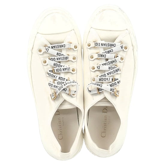 Christian Dior Walk’N’Dior Sneakers in White Cotton Canvas - Image 2