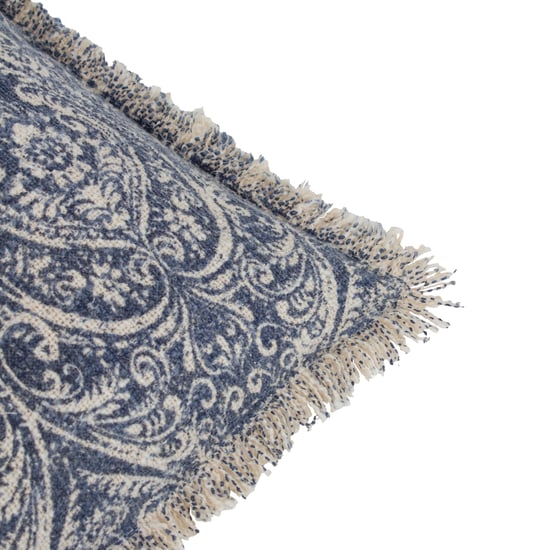 Paoletti Durelle Damask Fringed Cushion Cover