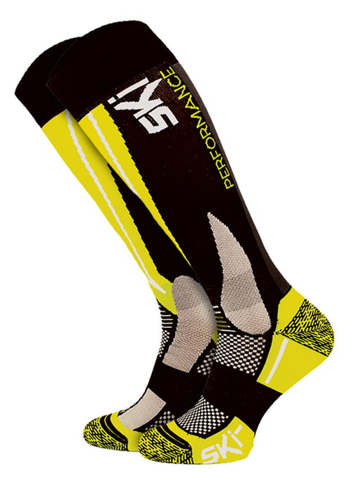 Technische Skisokken | COMODO | High-Performance Kniehoog Snowboardsokken | Heren & Dames - Geel - Image 1