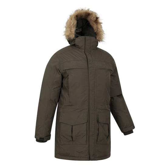 Mountain Warehouse Heren Antarctic Extreme Waterdichte Donzen Jas (Donkere Khaki) - Image 3