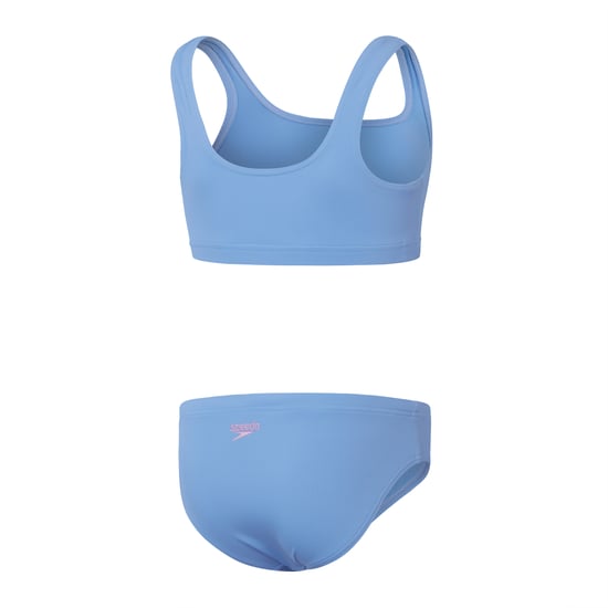Speedo bikini met textuur voor meisjes in blauw - Image 2