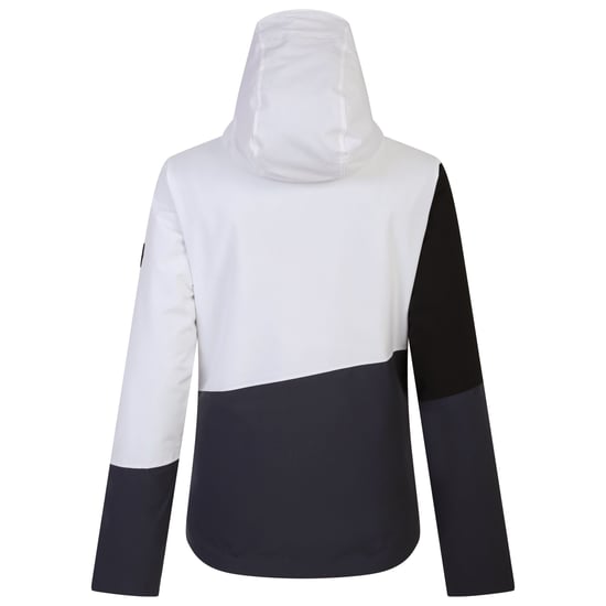 Dare 2B Womens/Ladies Ice Colour Block Ski Jacket (White/Ebony Grey)