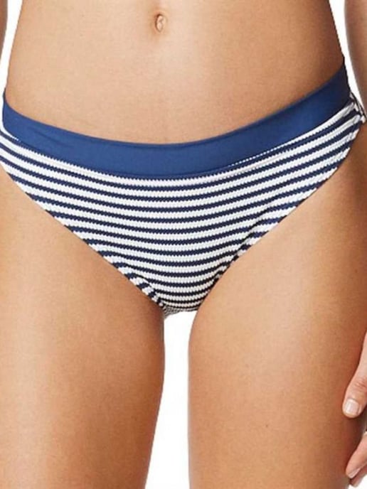 Woven Texture Bound Bikini Brief Jeans