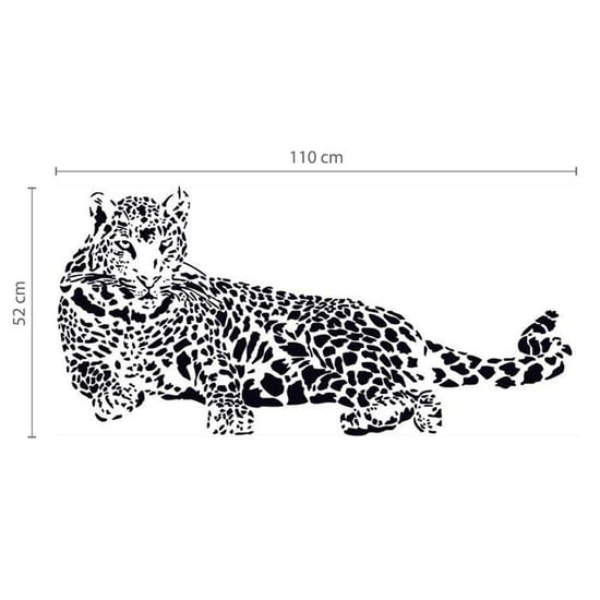 Combo of LEOPARD + Swarovski 38pcs Wall Stickers, Kitchen, Bathroom, Living room, Self-adhesive, decal