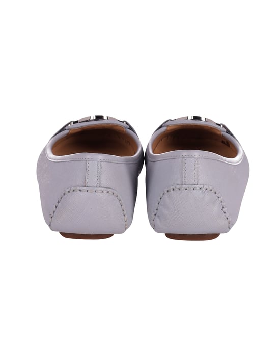 Michael Kors Fulton Moccasins in Pastelblauw Leer - Image 4