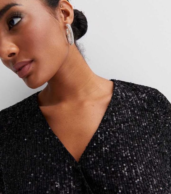Pailletten Omhulsel Bodysuit met Lange Mouwen - Image 2