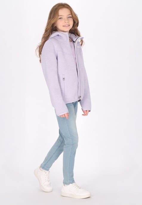 Schmuddelwedda Gebreide fleece jas Meisje Grijsviolet gemêleerd - Image 2