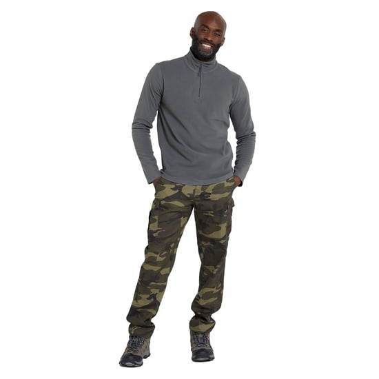 Mountain Warehouse Heren Camber II Half Zip Fleece Top (Grijs) - Image 3
