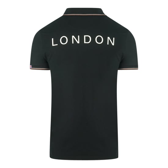Aquascutum Aldis Crest Black Polo Shirt