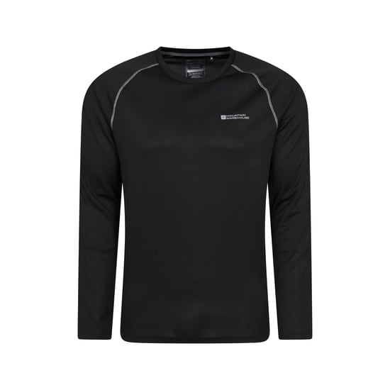 Mountain Warehouse Mens Endurance Long-Sleeved T-Shirt (Jet Black)