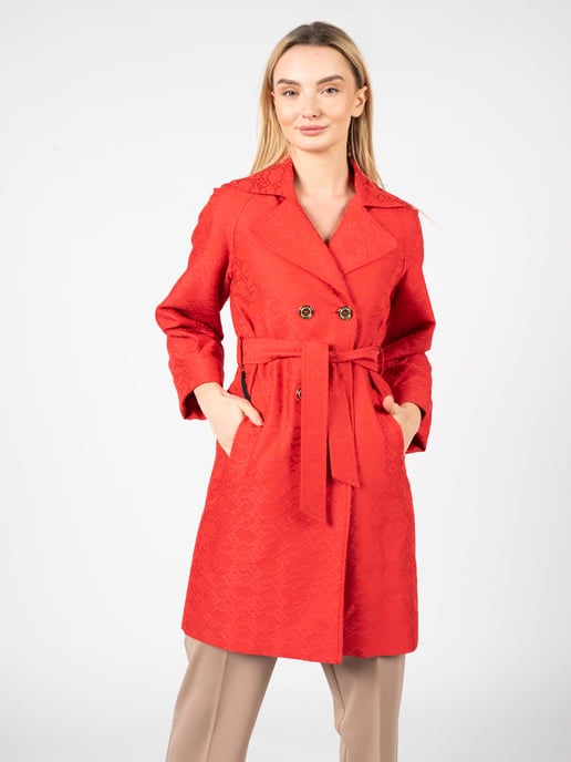 Pinko Trenchcoat Tandil Vrouw rood - Image 3