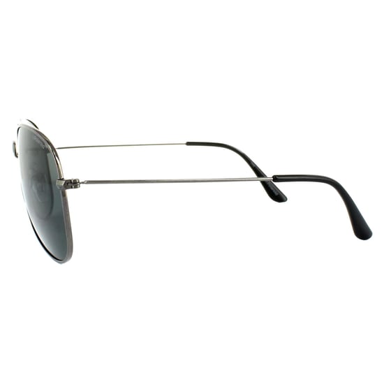 Polaroid Aviator Unisex Gunmetal Grey Blue Polarized Sunglasses