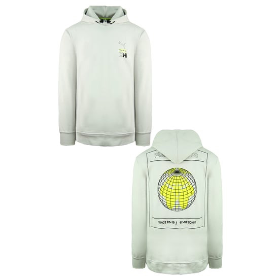 Puma x Helly Hansen Long Sleeve Pullover Light Grey Mens Hoodie 598283 95