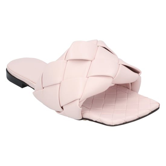 Bottega Veneta Lido Platte Sandalen roze - Image 2
