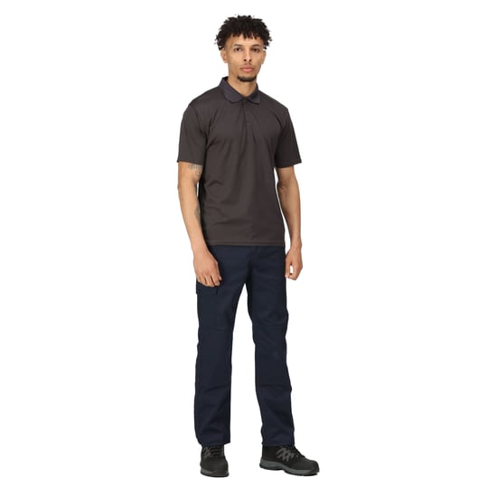 Regatta Mens Pro Moisture Wicking Polo Shirt (Seal Grey)