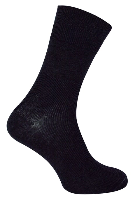 Dr.Socks - 3 paar wollen diabetische sokken voor heren - Zwart - Image 1