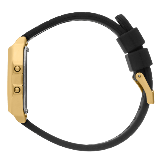 Ice Watch Ice Digit Retro - Metaal Gouden Spiegel - Zwarte Unisex Zwart Horloge 022731 - Image 2