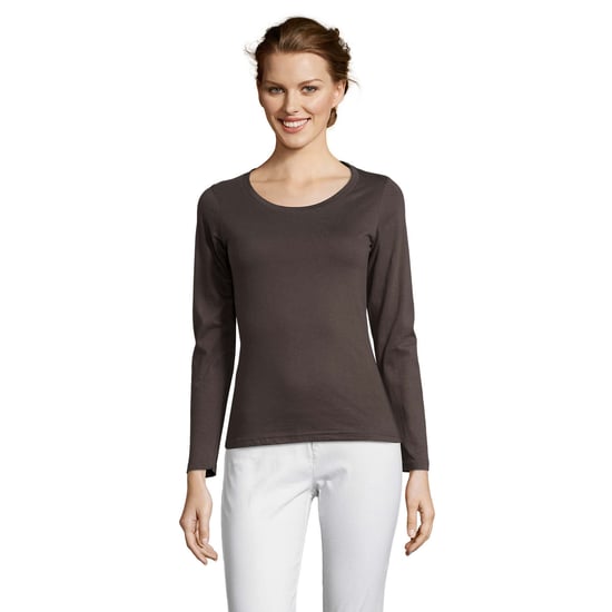 SOLS Dames/dames Majestic T-Shirt met lange mouwen (Donkergrijs) - Image 5