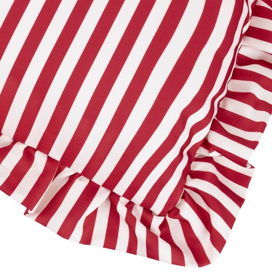 Wylder Nature Millie Ruffle Gestreepte Buitenkussen met Vulling - Image 3