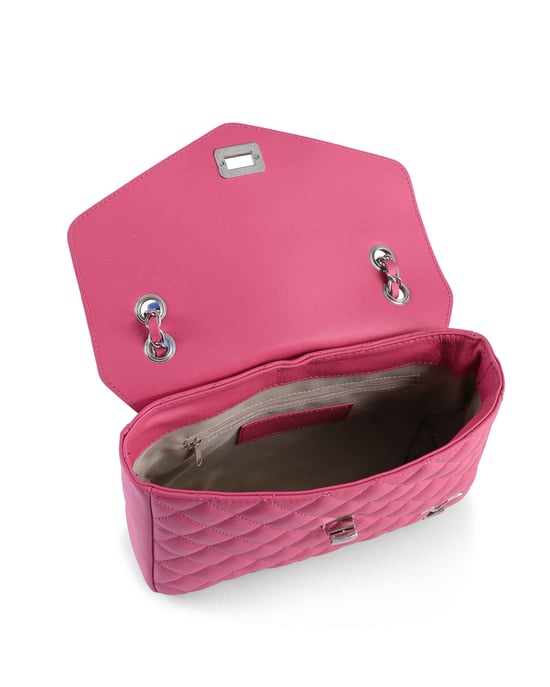 V Italia Womens Shoulder Bag V024M-S Sauvage Fuxia