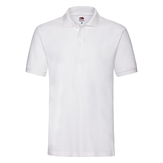 Fruit of the Loom Unisex Premium Piqué Katoenen Poloshirt voor Volwassenen (Wit) - Image 1