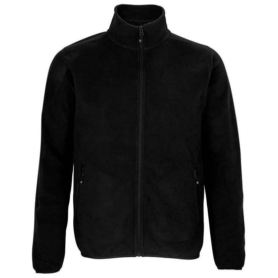 SOLS Heren Factor Fleecejack met rits (Zwart) - Image 1