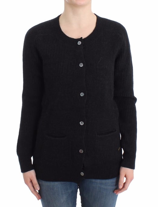 Galliano Black wool cardigan