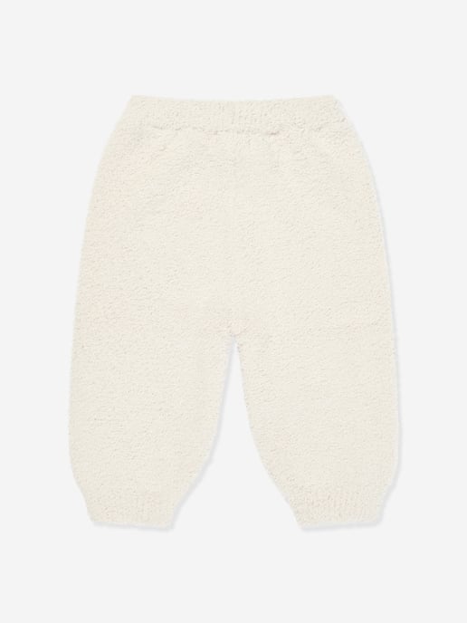 7AM Enfant Baby Fuzzy Boxy Lounge Pants in Ivory