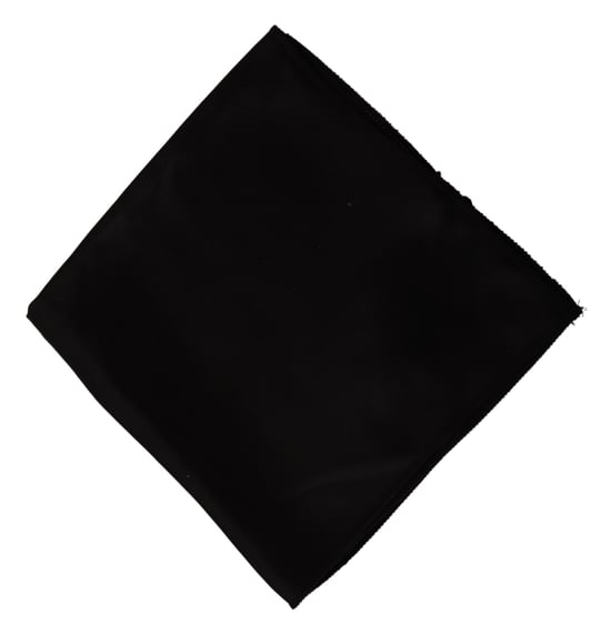 Dolce & Gabbana Men's Black 100% Silk Square Handkerchief Scarf