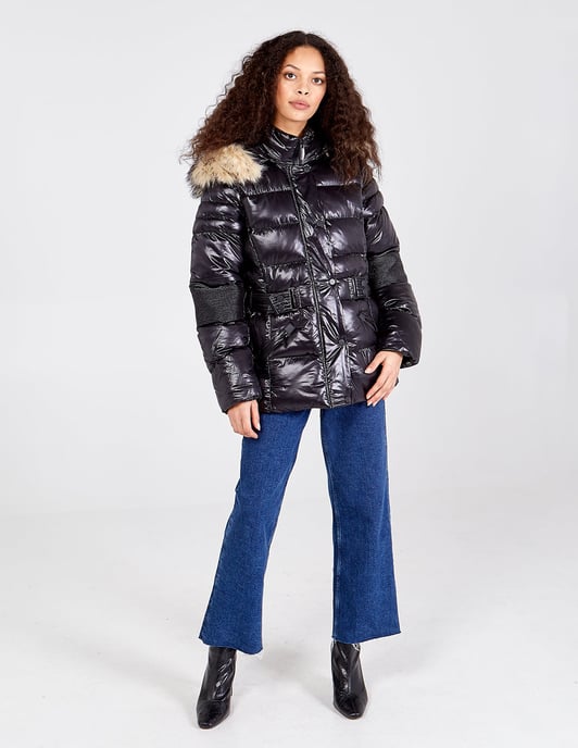 Faux puff puffer jas - Image 2