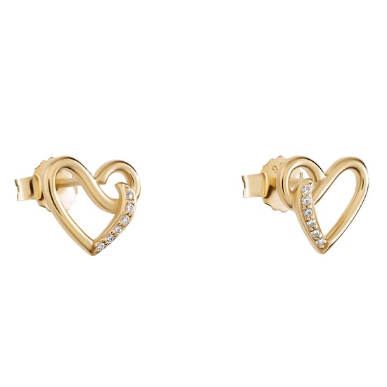 Orphelia 'Ida' Dames 925 Sterling Zilveren Stud Oorbellen - Goud ZO-7521/G - Image 2