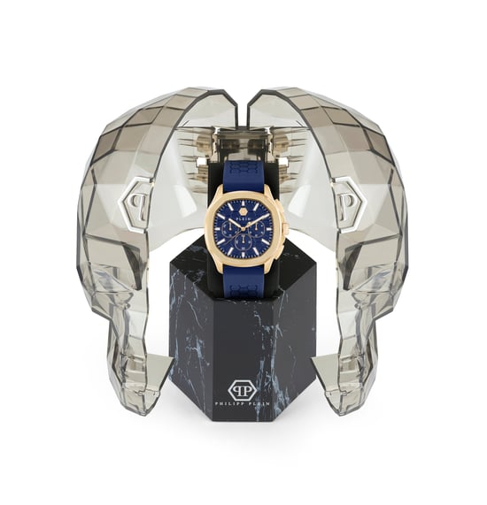 Philipp Plein $keleton $pectre Heren Horloge Blauw PWSAA0323 - Image 4